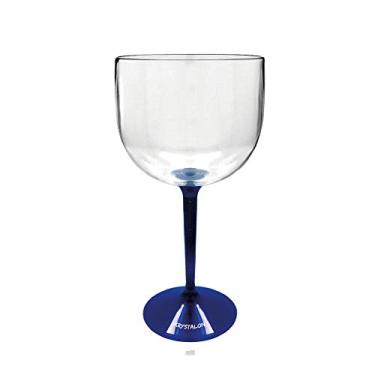 Imagem de Kit 6 Taças Gin Bicolor Azul de Acrílico