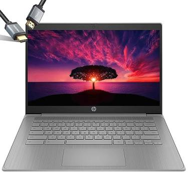 Imagem de HP Notebook Chromebook 14" IPS Display – Google Chromebook para estudantes – Intel Celeron N4120 – Wi-Fi 5 – USB Tipo C – Cabo HDMI (4 GB de RAM| 64 GB de armazenamento)