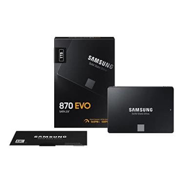 Imagem de SAMSUNG SSD 870 EVO, 1 TB, fator de forma 2,5", gravação turbo inteligente, software Magician 6, preto (SSD interno)