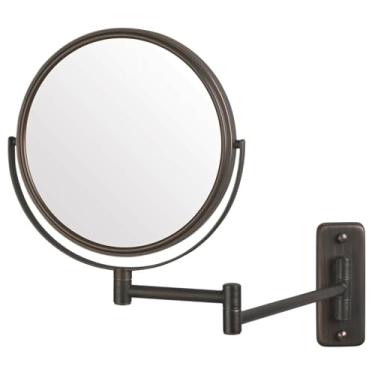 Imagem de Jerdon JP7506BZ Espelho de maquiagem de 20 cm com ampliação de 5 x, acabamento em bronze