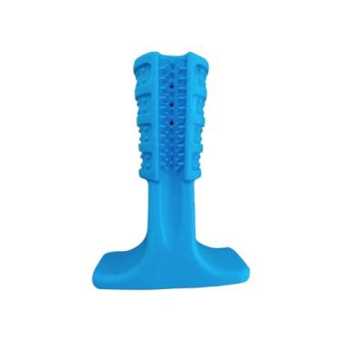Imagem de Brinquedo Mordedor Dental Escova De Dente Cachorro Cães Dog Pet Tamanho M - Médio (Azul)