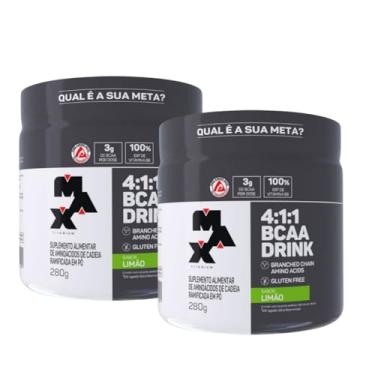 Imagem de Kit 2x Bcaa Drink 4:1:1 280g Max Titanium (Limão)