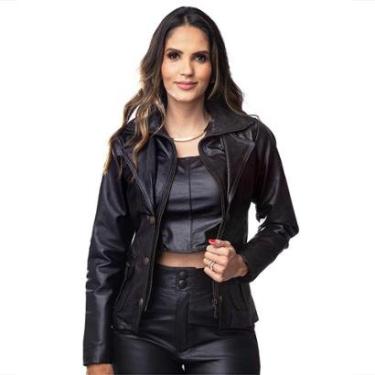 Imagem de Jaqueta de couro feminina casaco Charlotte-Feminino