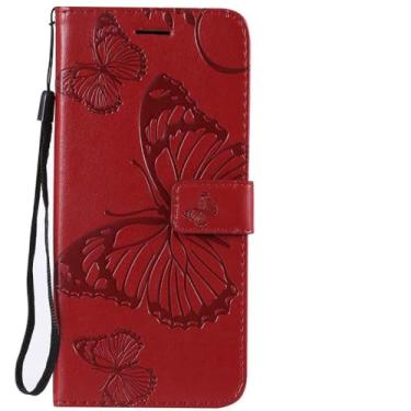 Imagem de Capinha para samsung galaxy a11 a21s a31 a41 a51 a71 a14 a24 a34 a54 5g flip capa de telefone de couro do plutônio, g6, vermelho, para samsung a51 4g