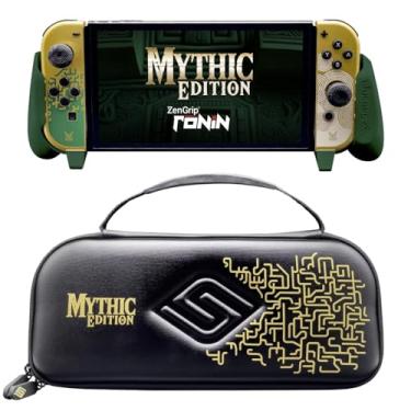 Imagem de Satisfye Inc - ZenGrip Ronin Mythic Slim Bundle, Accessories Compatible with Nintendo Switch & OLED - The Bundle includes: Mythic Ronin ZenGrip and Mythic ZenCase Slim (GOLD/GREEN)