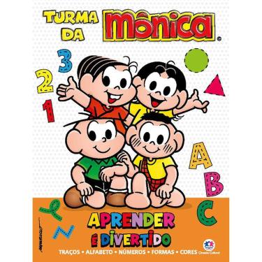 Imagem de Turma Da Monica - Aprender E Divertido: Traços, Alfabeto, Numeros, Formas E Cores