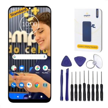 Imagem de Tela Frontal Display Lcd Compatível Moto E20 Xt2155 Empório Standard Preto