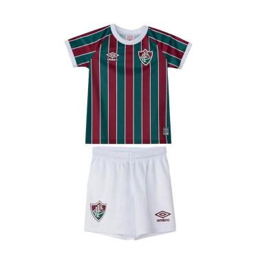 Imagem de Kit Umbro Clube Fluminense Oficial 1 2023 Infantil-Masculino