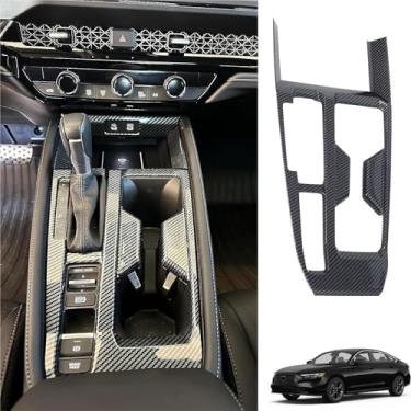 Imagem de GZPLMYKJYXGSPL Painel de manípulo de mudança de marchas para Honda Accord 2023 2024 2025 acessórios, acabamento interno de carbono, consoles centrais, estrutura de capa de botões de botas (fibra de