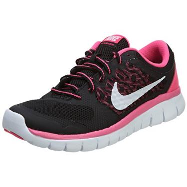 Imagem de NIKE Girl's Flex Run 2015 Running Shoe (GS) Black/Pink/White Size 6.5 M US