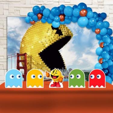 Imagem de Kit Festa Ouro Pixel Pac Man - IMPAKTO VISUAL