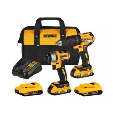 Imagem de Combo Furadeira Dcd7781 + Parafusadeira Dcf7871 + Bolsa Dewalt +2 bate