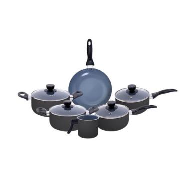 Imagem de jogo de panelas 6 pçs antiaderentes de cerâmica e alumínio - oikos, U,