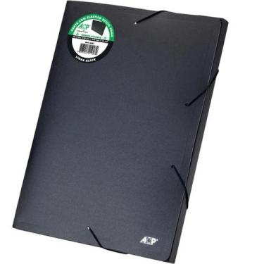 Imagem de Pasta Aba Elastica Plastica Oficio 20mm Linha Black - ACP