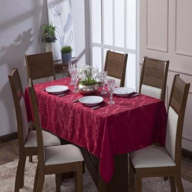 Imagem de Toalha de Mesa Luxo Tecido Jacquard  04 Lugares 1,35x1,35 Quadrada - C