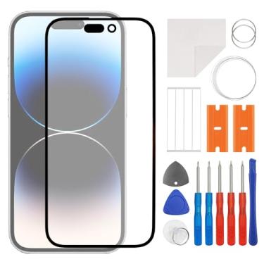Imagem de SWARK Kit de reparo adesivo à prova d'água para iPhone 14 Pro Max de 6,7 polegadas para substituição de tela de lente externa frontal