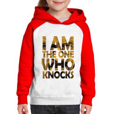Imagem de Moletom Infantil I Am The One Who Knocks - Foca na Moda, Branco, Verme