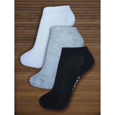 Imagem de Kit 7 Meias Soquete Mescla Masculina Cano Curto - Luega Moda Intima Me