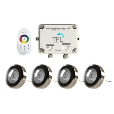 Imagem de Kit Iluminação Piscina - Contr Touch + 4 Leds Rgb 6W Tholz - Tfl Autom