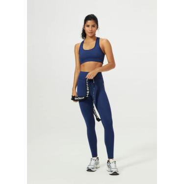 Imagem de Calça Legging Básica Esportiva Feminina - Hering, M, Azul