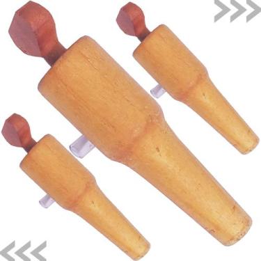 Imagem de 3 Torneiras Média Madeira P/ Barril Carvalho 20 A 50 Litros - BARRIL B