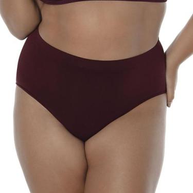 Imagem de Calça Alta Sem Costura DeMillus 28400/57400 Microfibra, Vinho, ÚNICO