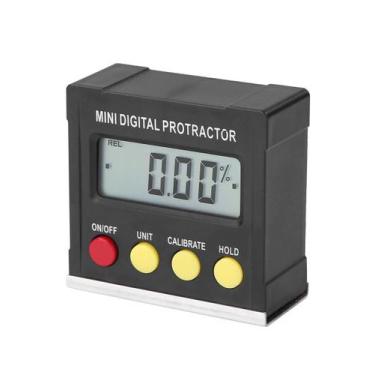 Imagem de Mini transferidor digital 360 medidor inclinometro base Ímã -  Litake