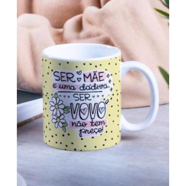 Imagem de Caneca Porcelana Ser Mãe é uma Dádiva Ser Vovó Não tem Preço Est.Amare