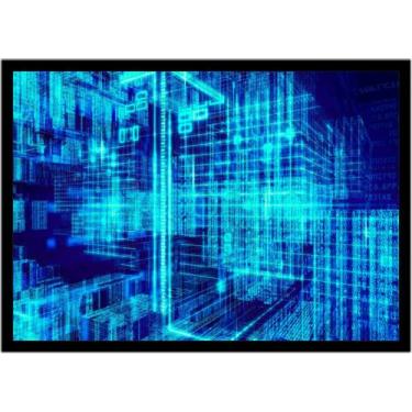 Imagem de Quadro Decorativo Informática Tecnologia Abstrato Computação Lojas Sal