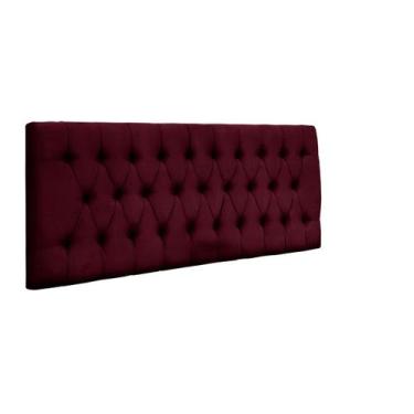 Imagem de Cabeceira Painel Imperatriz 1,58 Cm Cama Box Queen Marsala - Maitê Mod