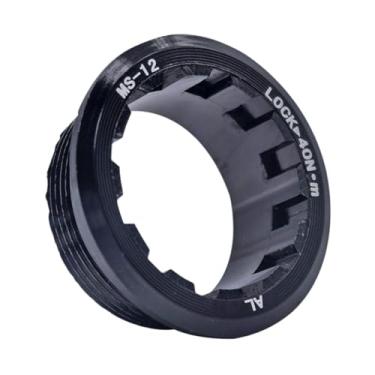 Imagem de Aymzbd Capa para volante de bicicleta, capa de liga de alumínio, resistente, casta de alta resistência, travamento para m8100 m7100, Preto