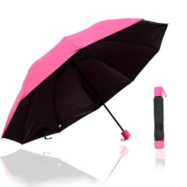 Imagem de Guarda Chuva Grande Reforçado Cabe Na Bolsa Colorido Liso Sombrinha Co