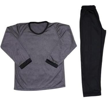 Imagem de Pijama Manga Longa e Calça Masculino Infantil - Turbulencia, Preto, 6