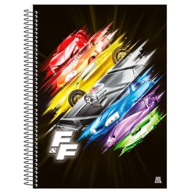 Imagem de Caderno Univ. 80 Folhas Velozes e Furiosos Capa2 - Animativa