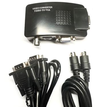 Imagem de yddmyo Para entrada BNC S-Video para saída de conversor de vídeo VGA, fácil instalação, suporta PAL e NTSC