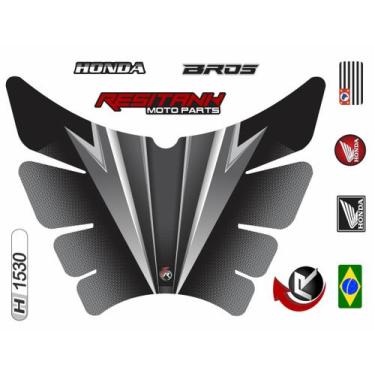 Imagem de Adesivo Protetor Tanque Moto NXR Bros 160 H1530 - Resitank
