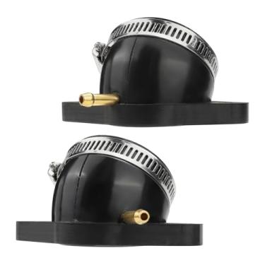 Imagem de Botas de coletor de admissão de carburador para Yamaha XV400(VIRAGO) XV400 1991-1994; Yamaha XV500 1992-1998; Yamaha XV535(VIRAGO) 1988-2001 Bota de carburador de borracha preta durável