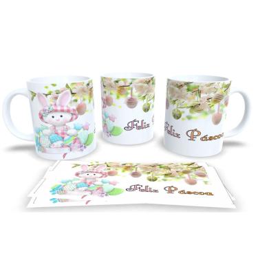 Imagem de Canecas de Porcelana Personalizada Páscoa Presentes Criativos e Cheios de Carinho