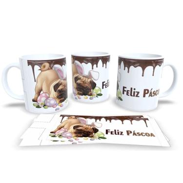 Imagem de Canecas de Porcelana Personalizada Páscoa Presentes Criativos e Cheios de Carinho
