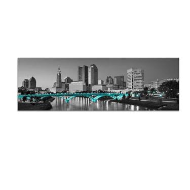 Imagem de JZSDGB Impressão de arte de parede em tela vista panorâmica do horizonte de Colombo paisagem urbana arte de parede natureza paisagem imagem de arte moderna pintura de cenário impressão em tela