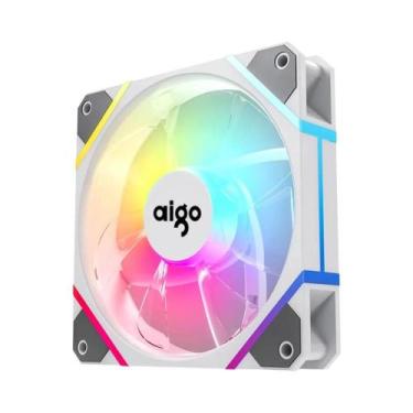 Imagem de RGB 120mm Aigo AM12 Case Fan Kit 6Pin Water Cooler CPU Ventiladores De