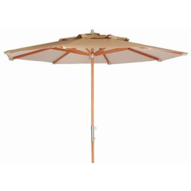 Imagem de Ombrelone Leblon Creme em Madeira Central 2,40 MT(LARG) com Tecido Bag