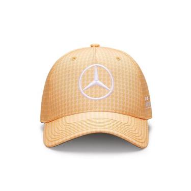 Imagem de Boné Mercedes AMG Petronas Lewis Hamilton F1 2023 Oficial, Laranja, U