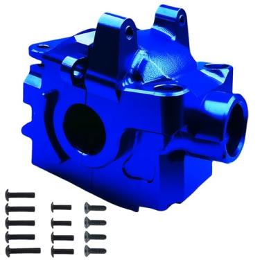 Imagem de Upgrades RC Transmission Case Gearbox Parts Suitable for 1/10 Slash Hoss Rustler Stampede VXL 4X4 XO-1,Aluminum Gearbox Differential Housings Upgrades,Replace #6881,Navy Blue