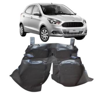 Imagem de Tapete Carpete Vinil Verniz GRAFITE NOVO Ford Ká 2014/2021 - MANOS TAP