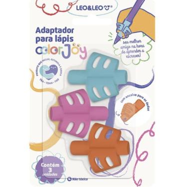 Imagem de Adaptador Lapis Encaixe Dedo Colorjoy Blister 3 Pecas Leo