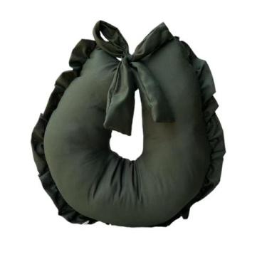 Imagem de Almofada de Amamentação para Amamentar com Babado para Menina e Menino