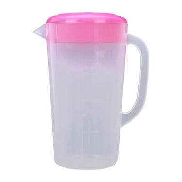 Imagem de Ioensy Water Pitcher Tea Jug Summer Summer Homany Wide Bocal Easidade Limpa Calinha Fria Florda de Água para Bebida Lemonada Geladeira Refrigerador, Rosa,