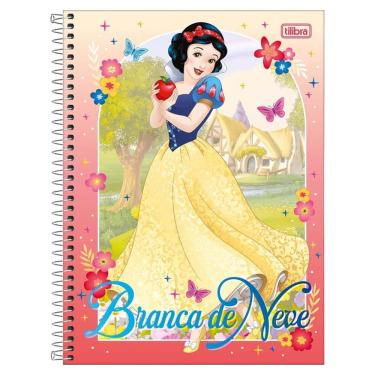Imagem de Caderno Princesas Disney Capa Dura Espiral 1 Matéria Escolar