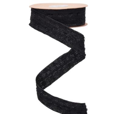 Imagem de GORGECRAFT 10 jardas 25 mm fita enrugada 3D poliéster jacquard plissado borda fio fita de tecido para artesanato faça você mesmo, convites de casamento, buquês de noiva para fazer laço para embrulhar